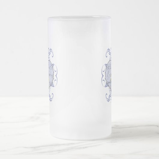 Chope Givrée Monogramme Mariage Vow Heart (Centre)