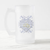 Chope Givrée Monogramme Mariage Vow Heart (Gauche)