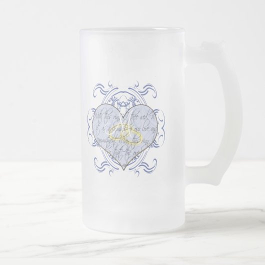 Chope Givrée Monogramme Mariage Vow Heart (Droit)