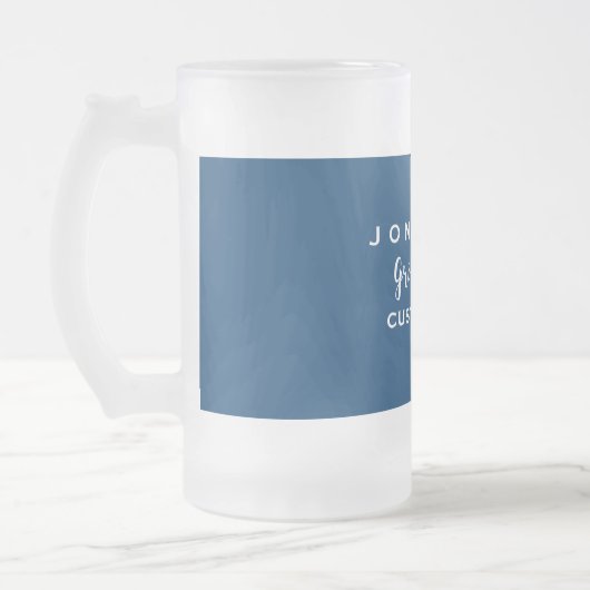 Chope Givrée Monogramme moderne de faveur faite sur commande de (Gauche)