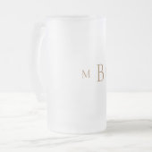 Chope Givrée Monogramme Or Mariage élégant (Devant gauche)