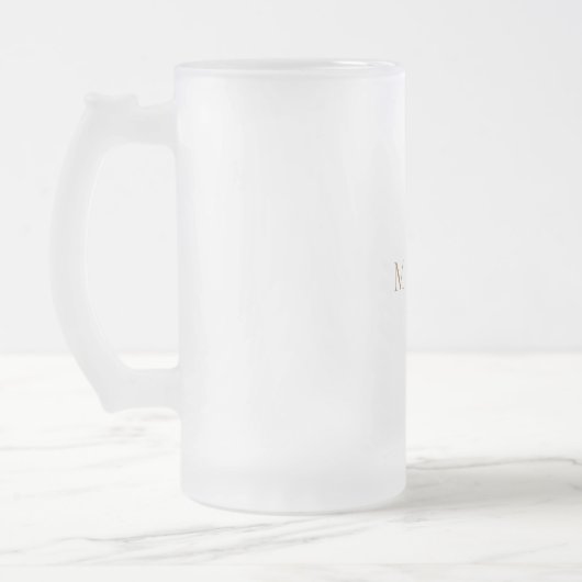 Chope Givrée Monogramme Or Mariage élégant (Gauche)