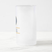 Chope Givrée monogramme personnalisé du nom de la lettre initia (Centre)