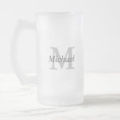Chope Givrée Monogramme simple initial et nom (Gauche)