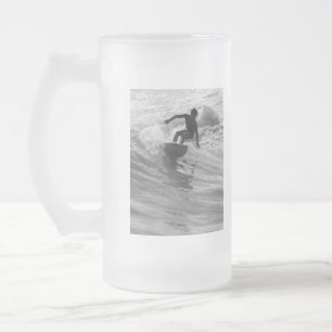 Chope Givrée Monter En Niveaux De Gris De Vague