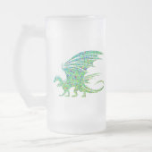 Chope Givrée Mosaïque Extraordinaire de dragon vert (Gauche)