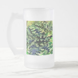 Chope Givrée Motif de camouflage vert et bleu