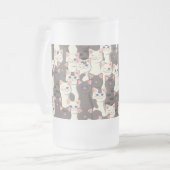 Chope Givrée Motif de chats blancs et gris (Devant gauche)