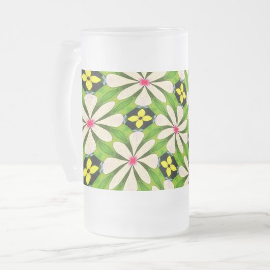 Chope Givrée Motif de fleurs esthétiques (Devant gauche)