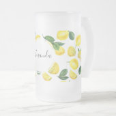 Chope Givrée Motif de fruits aux citrons jaunes (Devant droit)