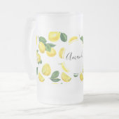 Chope Givrée Motif de fruits aux citrons jaunes (Devant gauche)