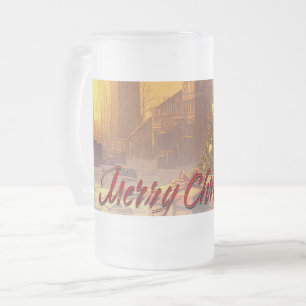 Chope Givrée Motif de Noël apocalyptique, avec des cadeaux