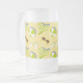 Chope Givrée Motif de plage avec lunettes de soleil et casquett (Devant gauche)