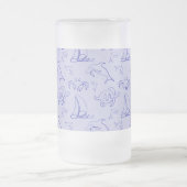 Chope Givrée Motif d'une ligne d'animal marin et voilier (Centre)