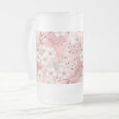 Chope Givrée Motif Fleur de Sakura Rose (Devant gauche)