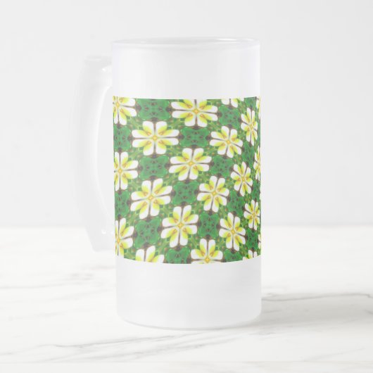 Chope Givrée Motif frangipanier jaune (Devant gauche)