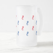 Chope Givrée Motif patriotique rouge blanc (Devant droit)