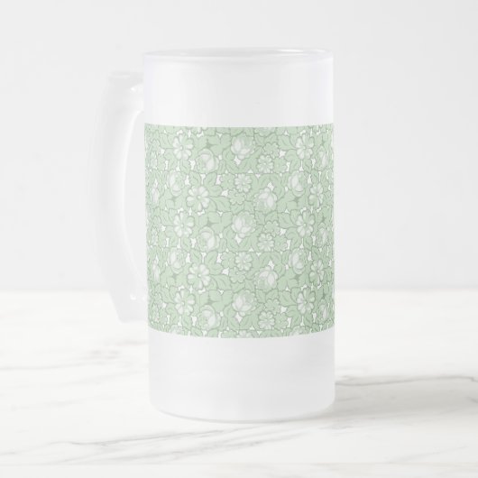 Chope Givrée motif rose en vert clair (Devant gauche)