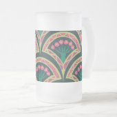 Chope Givrée motif vert en forme de coque (Devant droit)