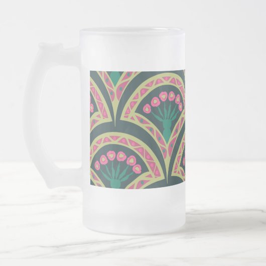 Chope Givrée motif vert en forme de coque (Gauche)