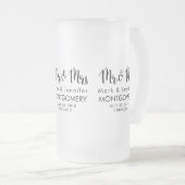 Chope Givrée Mr & Mrs Trendy Calligraphy Mariage de police (Devant droit)