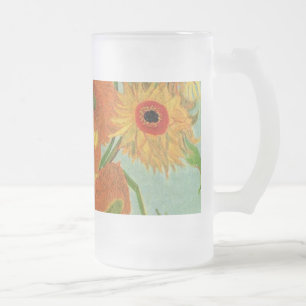 Chope Givrée nature morte - vase avec douze tournesols, van Gog