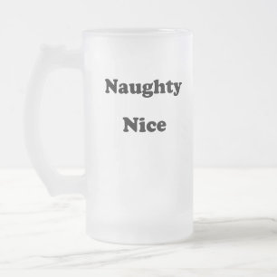 Chope Givrée Naughty ou Nice noir drôle