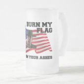 Chope Givrée Ne brûlez pas mon drapeau (Devant droit)