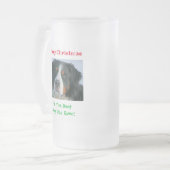 Chope Givrée Noël Meilleur Chien Papa Jamais Pet Photo (Devant gauche)