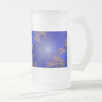 Chope Givrée Noël Poinsettia Bleue VI