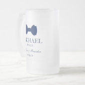 Chope Givrée Nœud papillon bleu pour les ushers (Devant gauche)