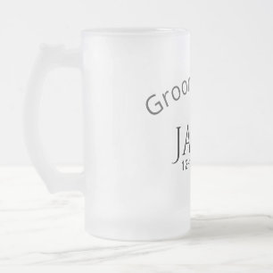 Chope Givrée nom de l'équipe du marié date année lettre grasse