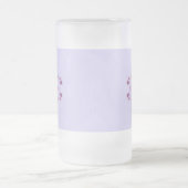 Chope Givrée Nom de mariage personnalisé Cadeau en verre dépoli (Centre)