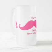 Chope Givrée Nom de mariée Moustache Rose (Devant gauche)