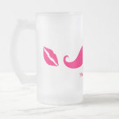 Chope Givrée Nom de mariée Moustache Rose (Gauche)