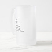 Chope Givrée Nom Définition Cadeau personnalisé pour lui Person (Devant gauche)