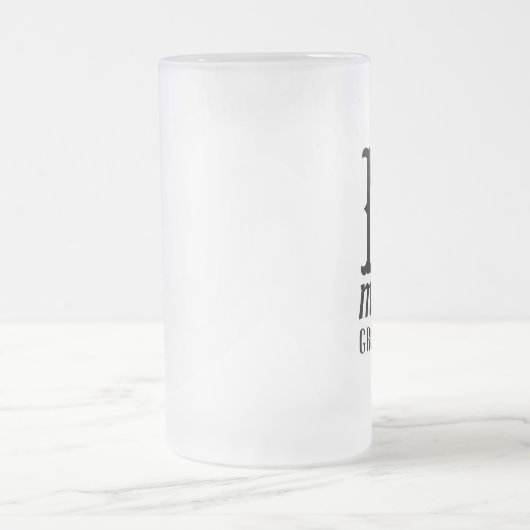 Chope Givrée Nom Masculine Monogramme Classic Mariage Noir (Centre)