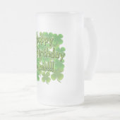 Chope Givrée O'Birthday heureux à moi avec des shamrocks (Devant droit)