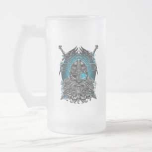 Chope Givrée Odin Corbeaux et Épées Œil Lumineux Bleu dieu nord