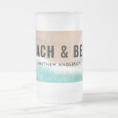 Chope Givrée Offre de plage océanique été drôle typographie (Centre)