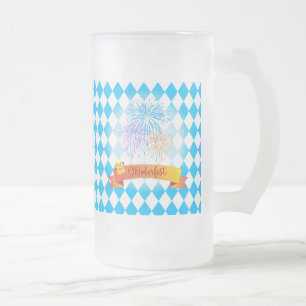 Chope Givrée OKTOBERFEST festival de bière décoration motif b