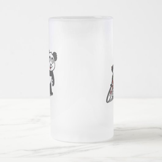 Chope Givrée Panda à vélo mignon (Centre)