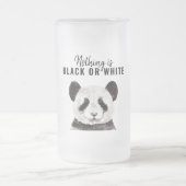 Chope Givrée Panda Funky Moderne Noir Et Blanc Avec Citation (Centre)
