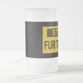 Chope Givrée Panneau commercial Stop Fur jaune (Centre)