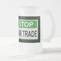 Panneau commercial Stop Fur vert