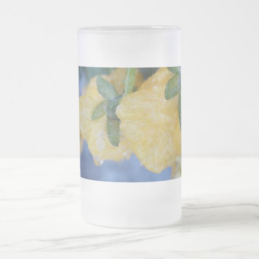 Chope Givrée "Pansies congelées" 16-Oz.Musique de verre déconge (Centre)