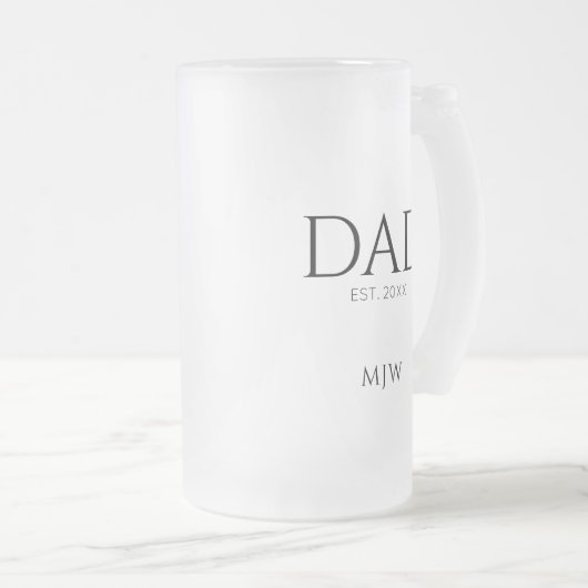 Chope Givrée Papa A Établi Le Monogramme Initial (Devant droit)