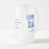 Chope Givrée Papa De Billet Personnalisé Avec Citation Sentimen (Devant droit)