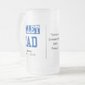 Chope Givrée Papa De Billet Personnalisé Avec Citation Sentimen (Devant gauche)