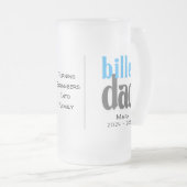 Chope Givrée Papa De Billet Personnalisé Avec Citation Sentimen (Devant droit)